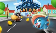Blue Mushroom Cat Run