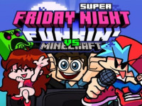 Play Super Friday Night Funki vs Minedcraft now!