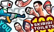 You vs 100 Skibidi Toilets